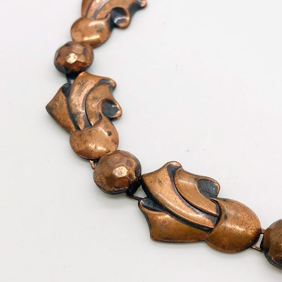 Vintage Copper Tone Unique Necklace - Picture 11 of 11